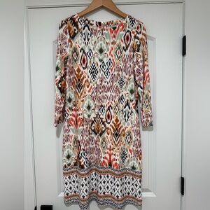 Tommy Bahama Long Sleeve Pattern Dress Size Medium